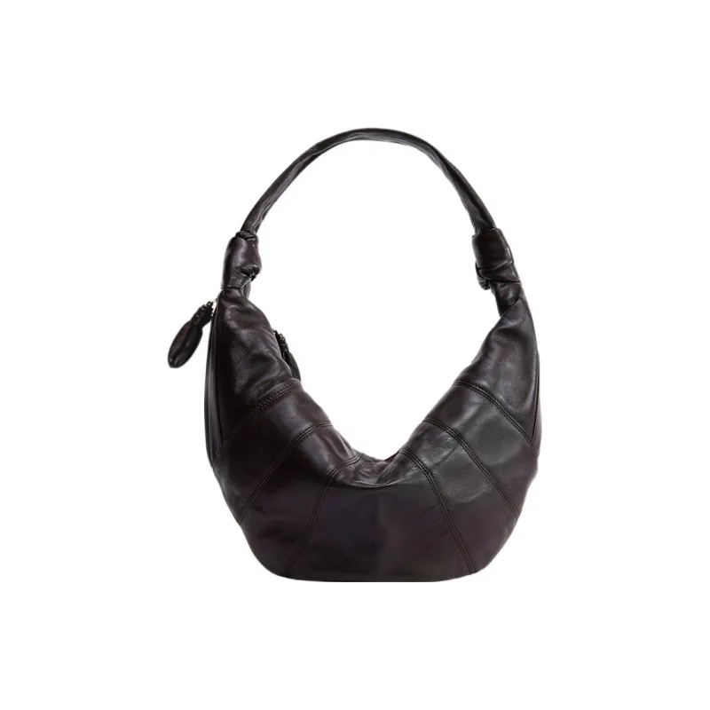 Lemaire Croissant Series Lambskin Croissant Bag, Handbag, Shoulder Bag Women's Dark Chocolate-0