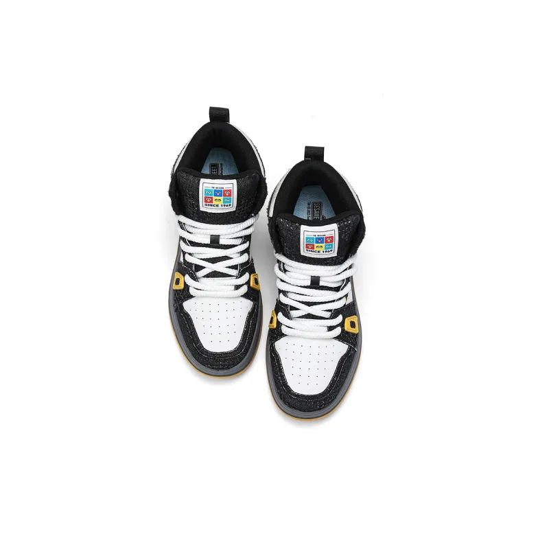SESAME STREET Cushioned Wear-Resistant Lightweight Height Increasing High-Top Skateboard Shoes Unisex-15