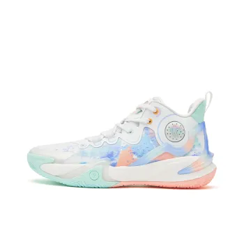 QIAODAN Busters 5ELITE Basketball Shoes Men Low Top White Blue