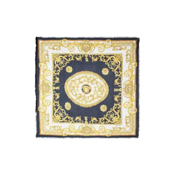 VERSACE Mulberry Silk Shawls Unisex