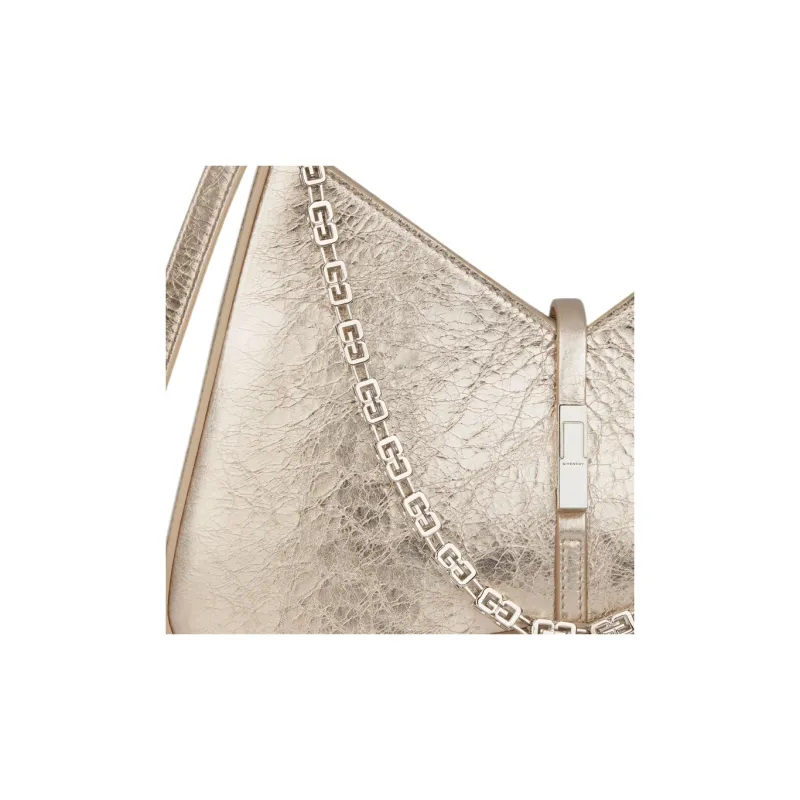 Givenchy Cut Out Series Cow Leather Handbag, Shoulder Bag Women's Dusty Gold-5