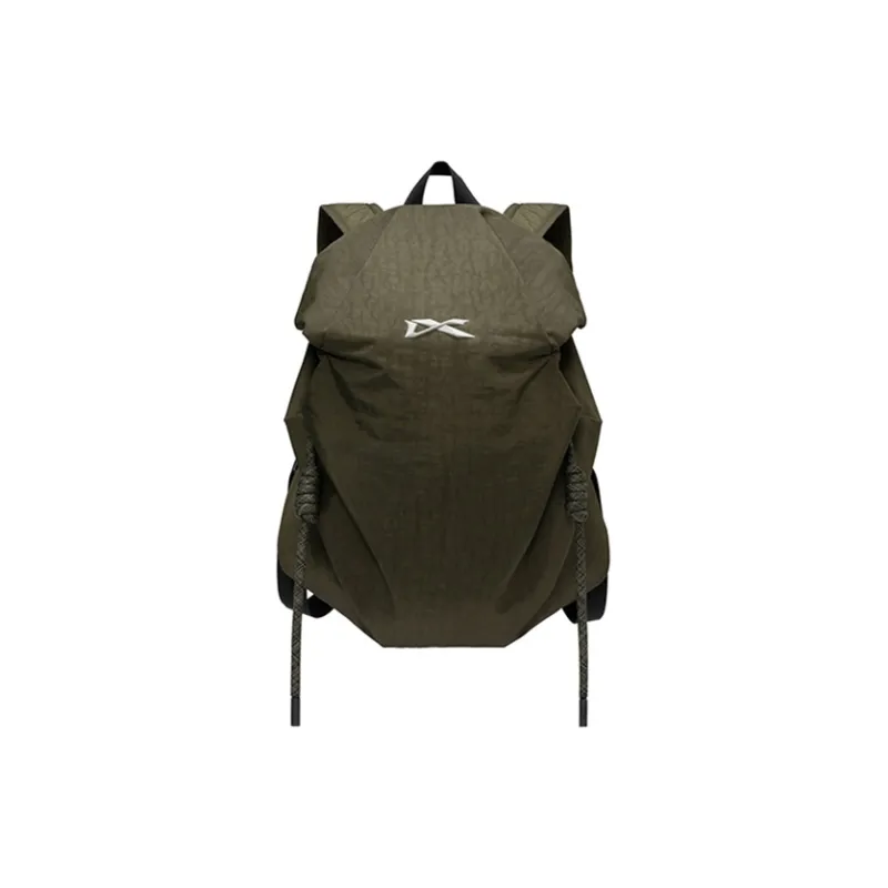 NIID Polyester Backpack Medium Size Unisex Black/Green/Gray-6