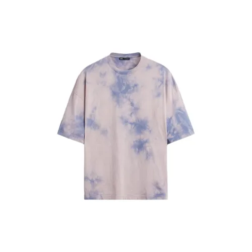 ZARA T-Shirts Men Light Purple