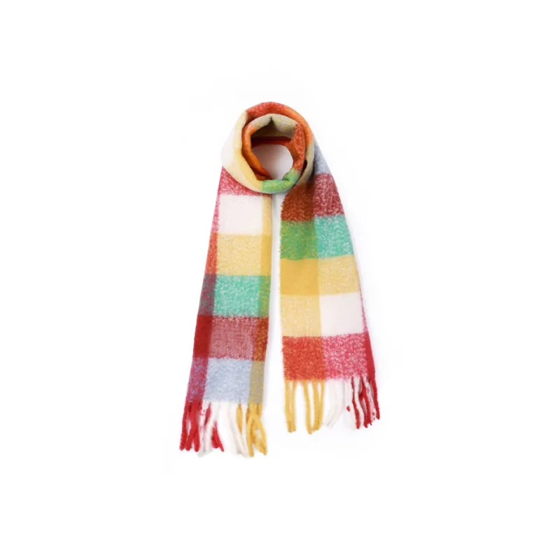 MOERCIAN 35% Sheep Wool 65% Acrylic Knit Scarves Women's-4