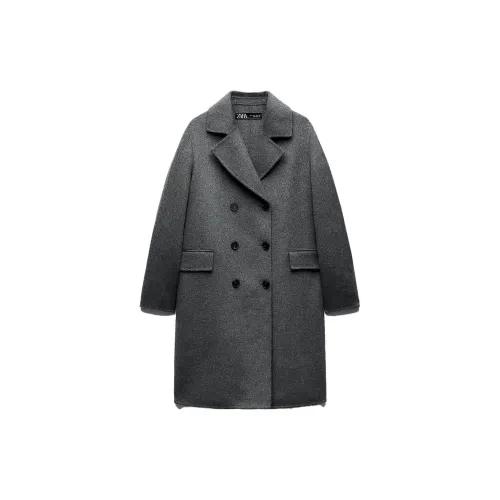 ZARA Coats Women's Gray