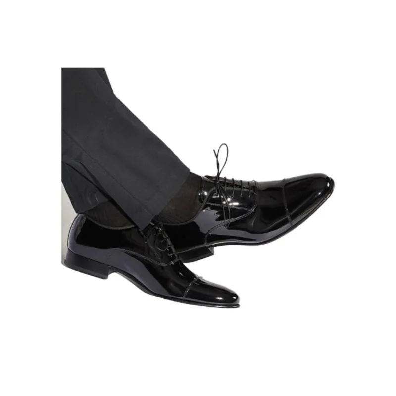 SCAROSSO Rodrigo Patent-leather Oxford Shoes-5