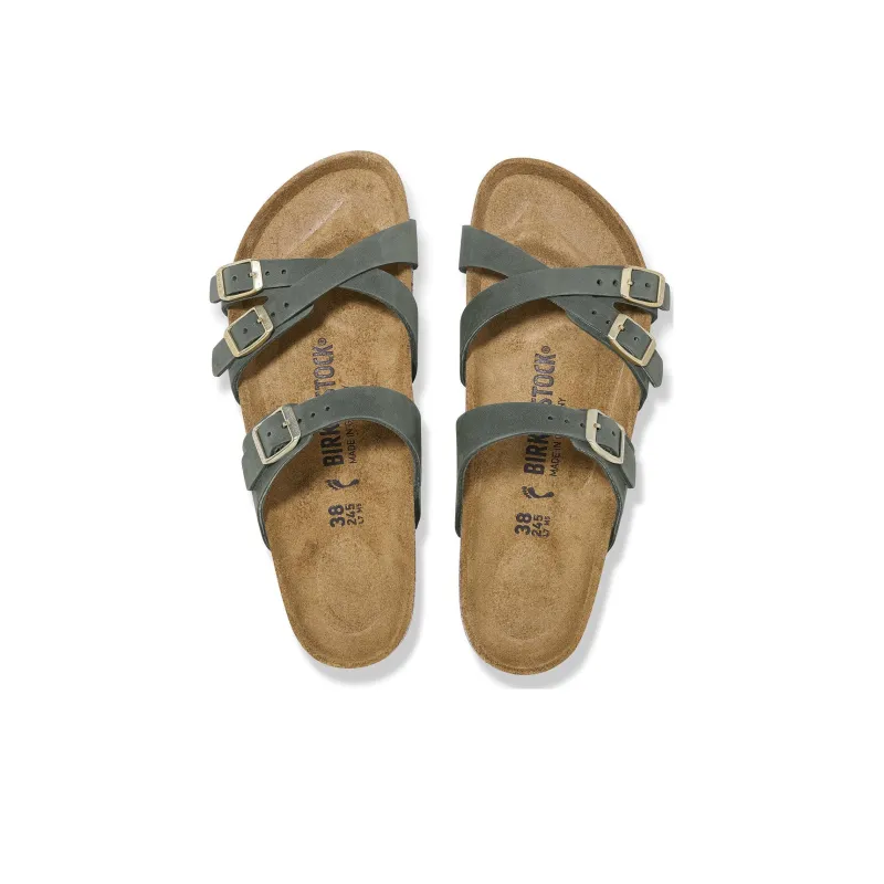 Birkenstock Franca Slide Slippers Women's Green-2