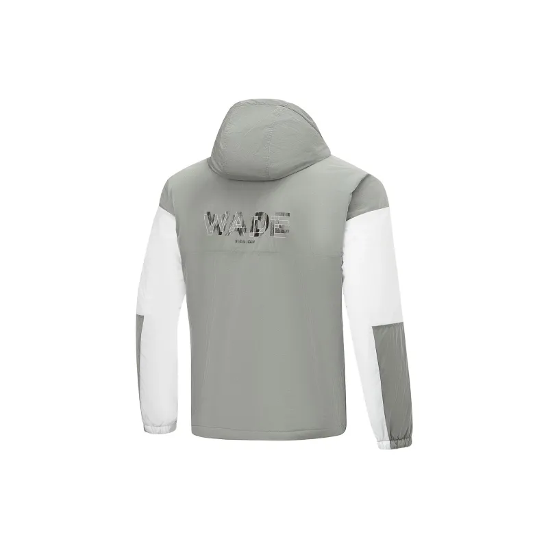 LiNing Puffer Jacket Men's Mixed Color Sichuan Gray Standard White-1
