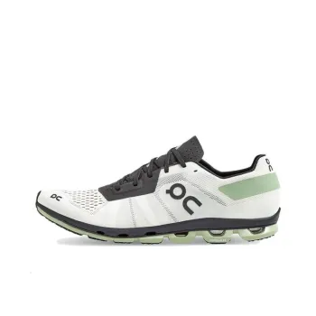 On Cloudflash Shock Absorbers Low Top Running Shoes Men's White Black