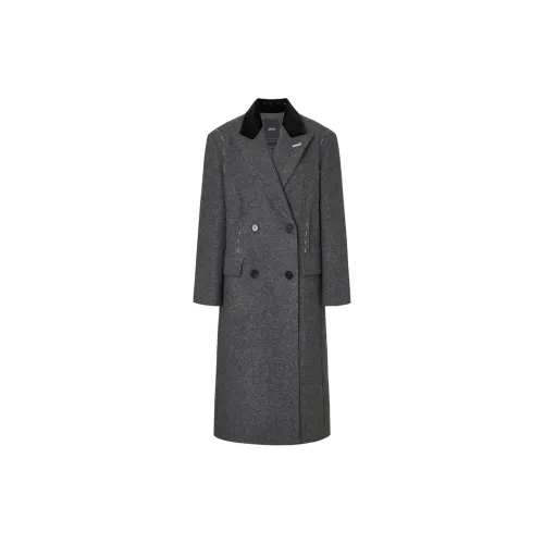 MO&CO Coats Women's Medium Heather Gray