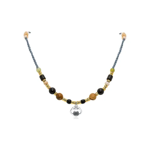 VOEX Colored Glaze Jade Necklaces Women's