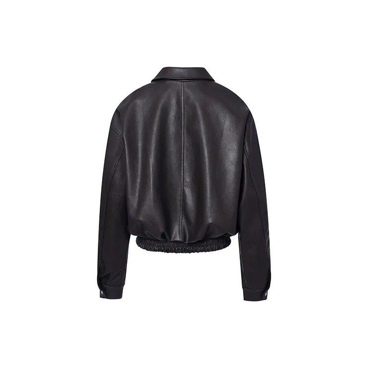 Ariseism Leather Jacket Women's Dark Umber-1