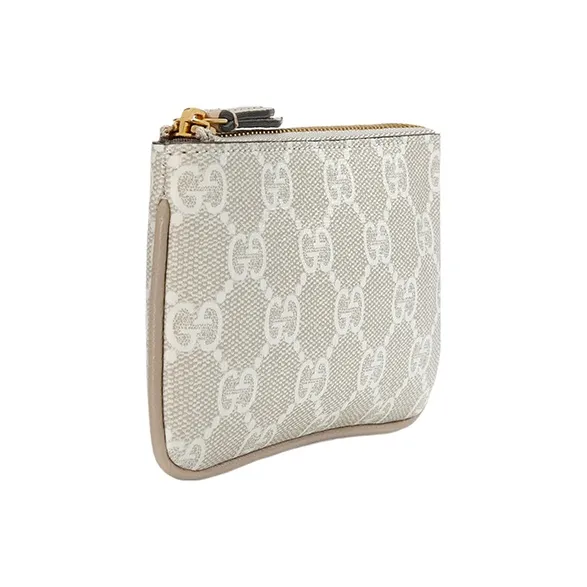 GUCCI Ophidia Canvas With Leather Canvas Bag Key Pouches Women's Beige Mixed Wheat-1