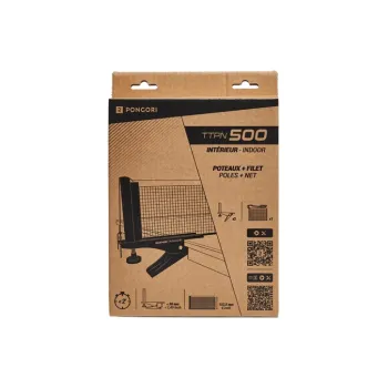 DECATHLON Table Tennis Accessories Steel Polyamide Fiber 15.25 Cm Black