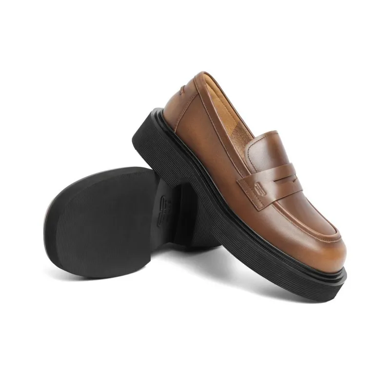 BELLE Loafers Women's Brown/Gray Brown/Gray-4