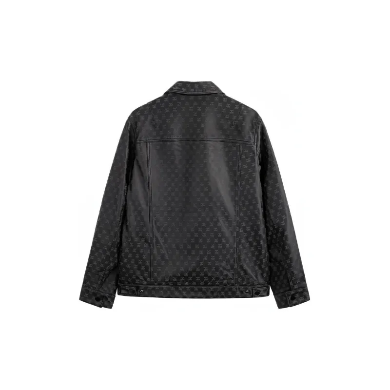 GXG Leather Jackets Men Black-1