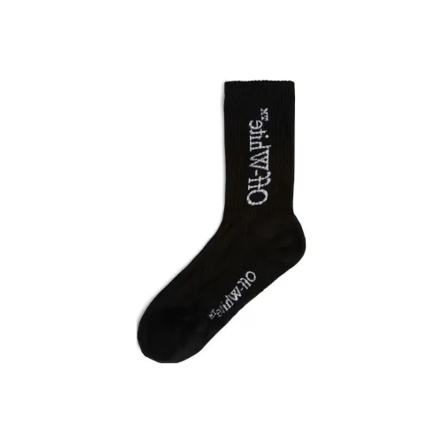 OFF-WHITE Logo Intarsia Socks