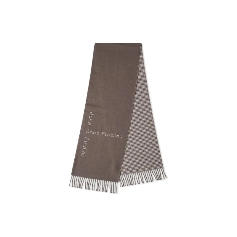 Acne Studios Knit Scarves Unisex Gray-0