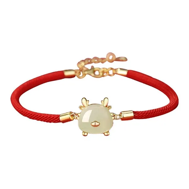 Gramda Hetian Jade Bracelets Women's Pale Greenish White Jade-0