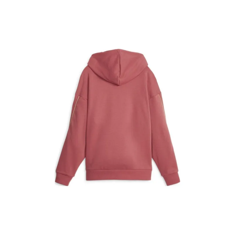 PUMA Essentials+ MINIMAL GOLD Hoodie Fleece Sweatshirt Women's Pink-1