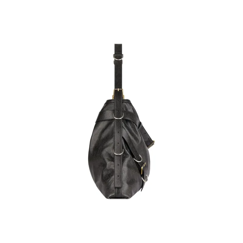 GIVENCHY Voyou Cow Leather One Shoulder Handbag Tubas Women's Black-1