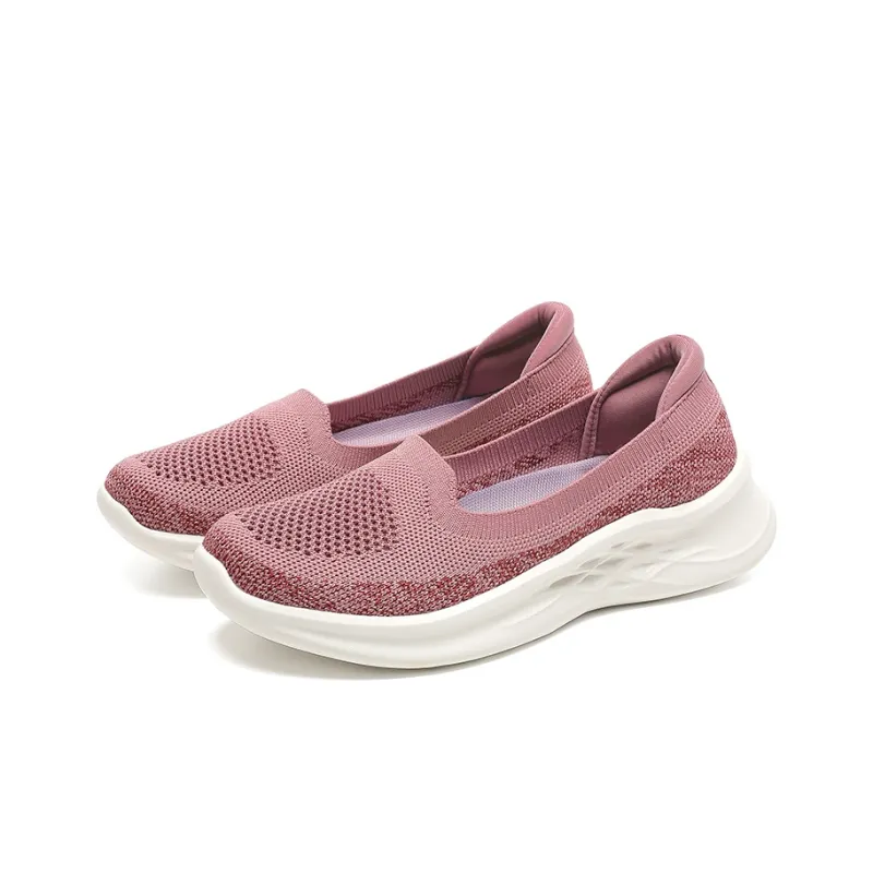 Mulinsen Rebound Height Increasing Balance Lightweight Breathable Quick Dry Low Top Casual Shoes Women's Purple-7