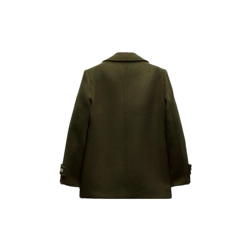 ZARA Coats Women's Light Khaki-1