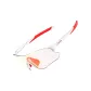 White Frame with Color-Changing Dazzling Red Wraps (Day & Night)