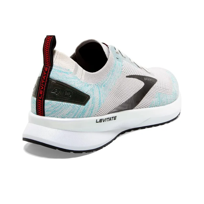 Brooks Levitate 4 Cushioning Wear-Resistant Low-Top Running Shoes Men's Gray Blue-3