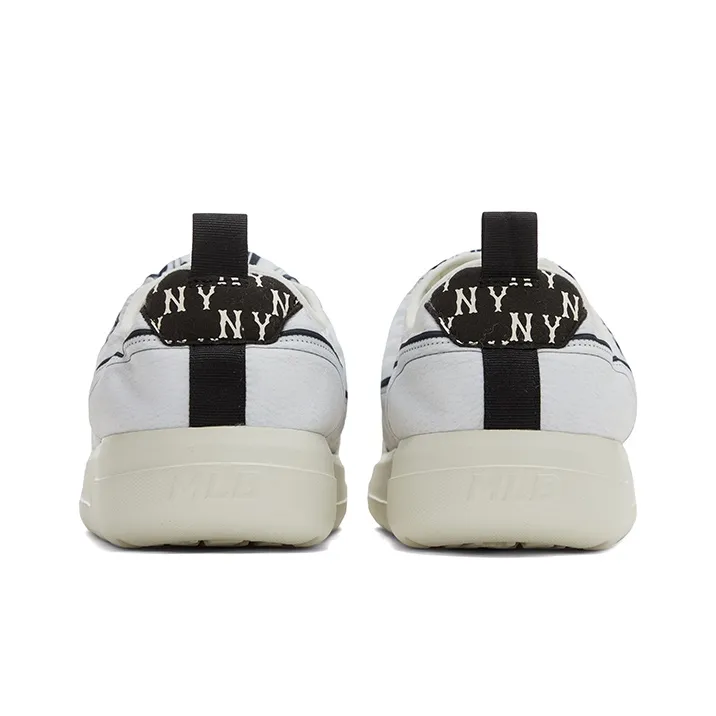 MLB Chunky Classic A FLEECE Warm Low Top Casual Shoes Unisex White-4