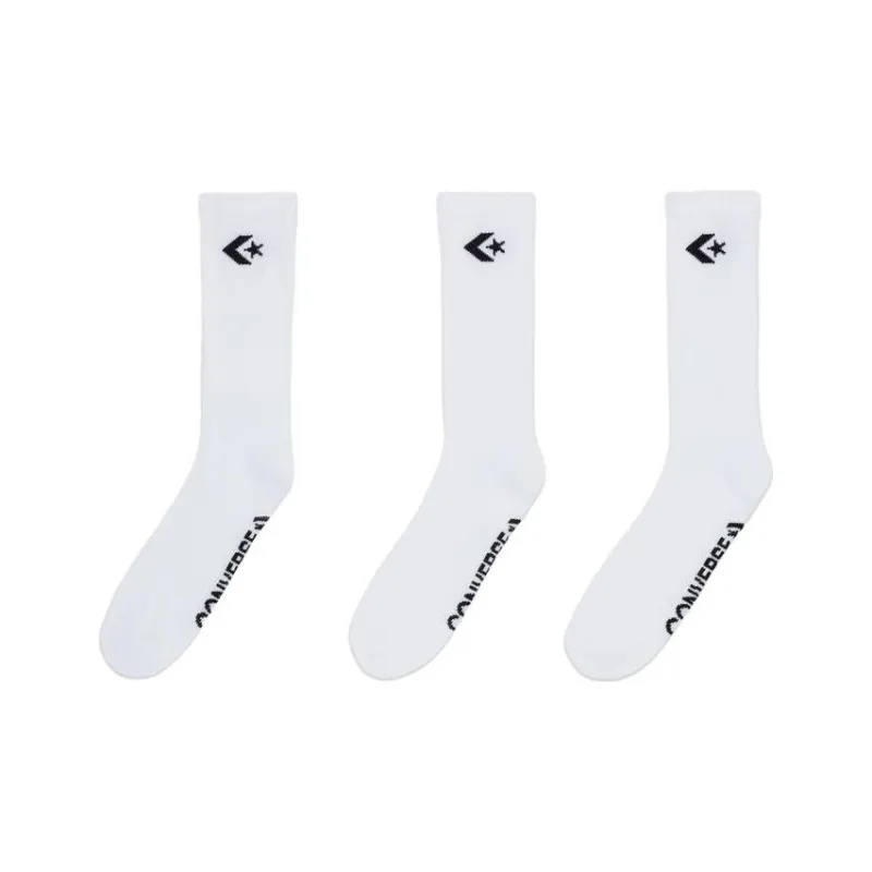Converse 3 Pack Embroidered Crew Socks-0