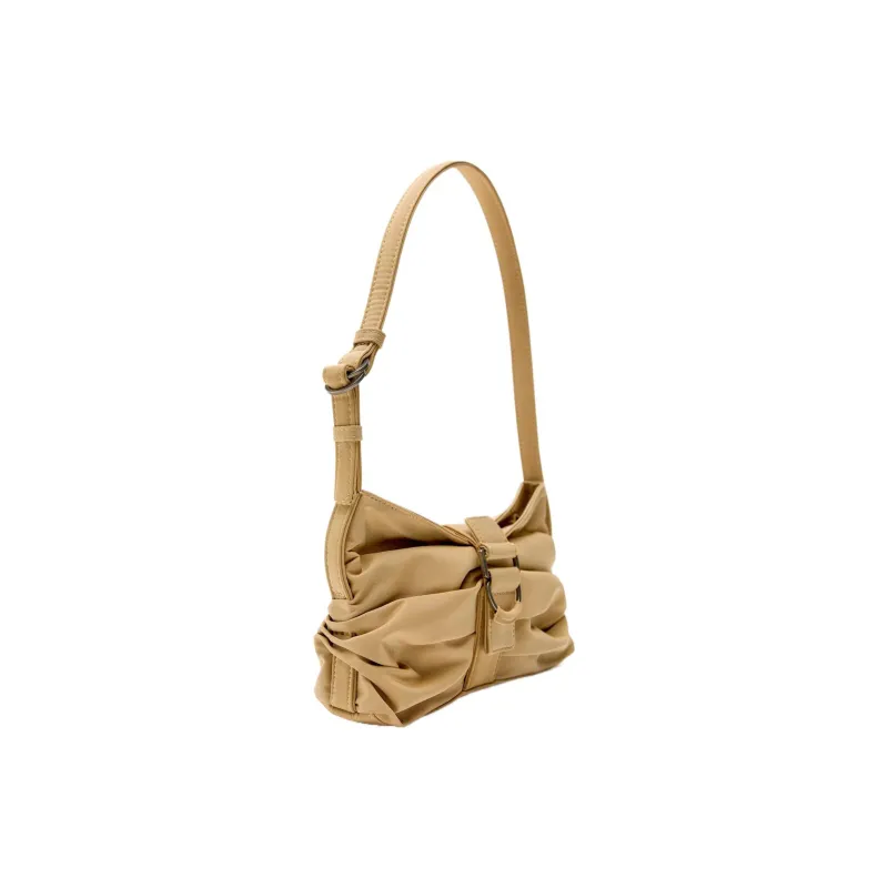 ZARA Polyester Handbag, Shoulder Bag Regular Women's Brown-1