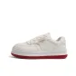 Beige Red Fleece-Lined