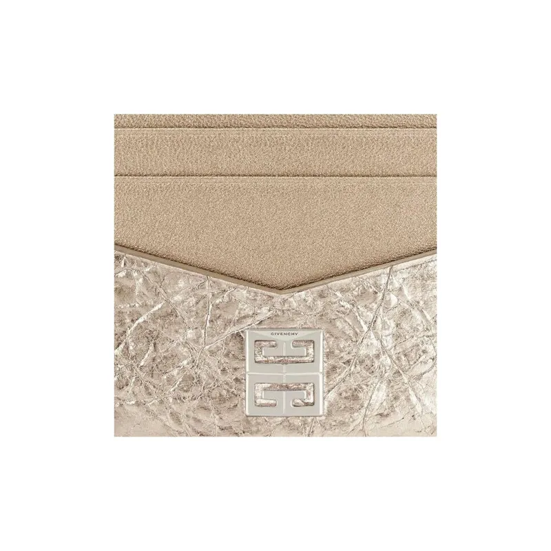 Givenchy 4G Cow Leather Card Holder Card Holder Women's Gold-2