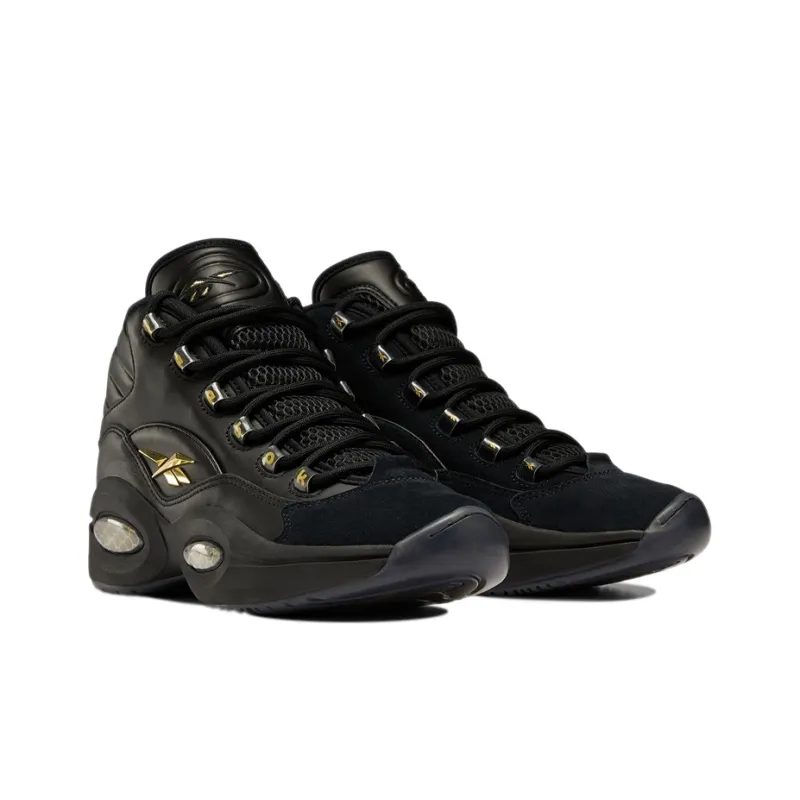 Reebok Question Mid Black Gold-2