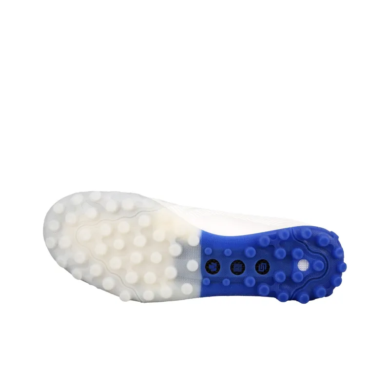 LiNing Jin TF Rubber Broken Studs Firm Ground, Artificial Ground Cushioning Soccer Shoes Men's Blue And White Porcelain-4