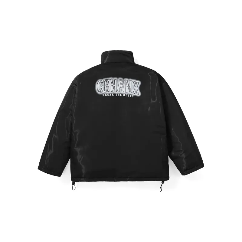 GENANX Puffer Jacket Unisex Black-2
