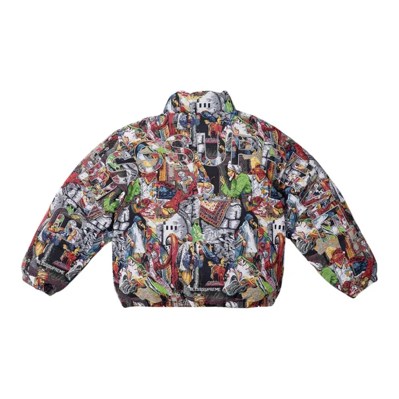 Supreme Bless Tapestry Down Puffer Jacket-3