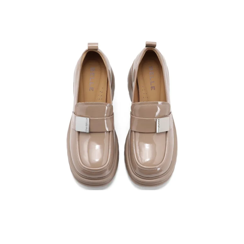 BELLE Loafers Women's Apricot/Black-3