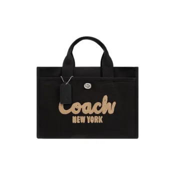 COACH Cargo Fabric Canvas Bag Shoulder Bag Crossbody Bag Handbag Regular Women's Black