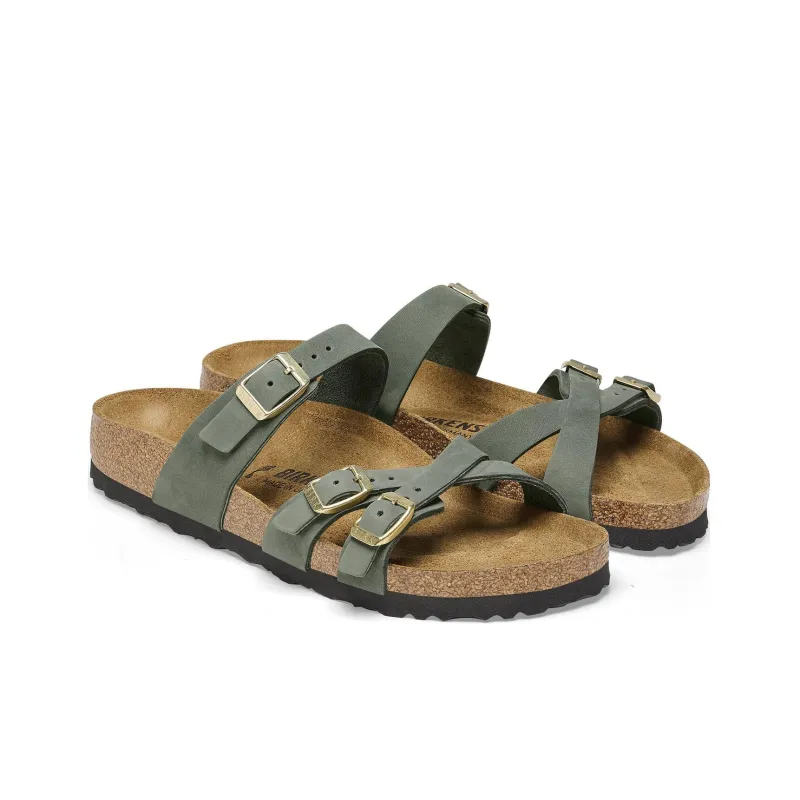 Birkenstock Franca Slide Slippers Women's Green-1