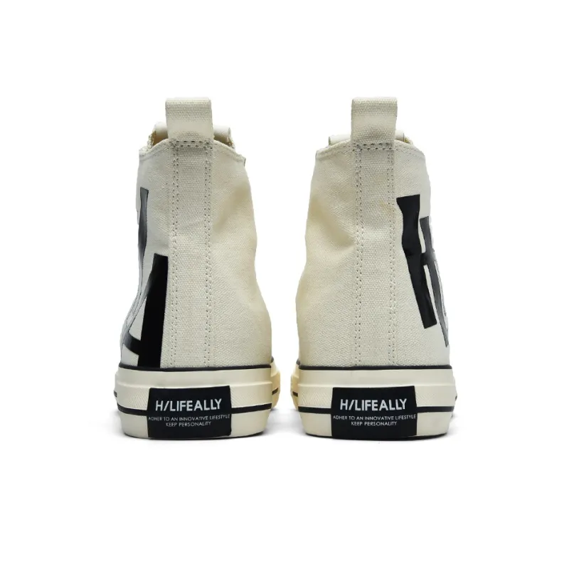 HLA High Top Canvas Shoes Unisex-3