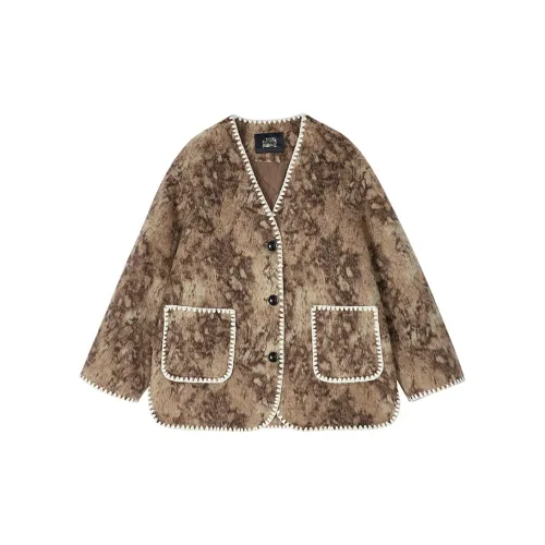 ELF SACK Jackets Women's Marbled Brown