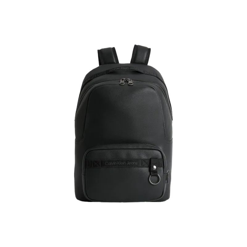 CALVIN KLEIN Polyurethane Backpack Men's Black-0