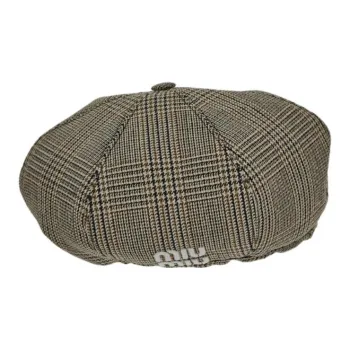 MIU MIU Virgin Wool Berets Women's Brown