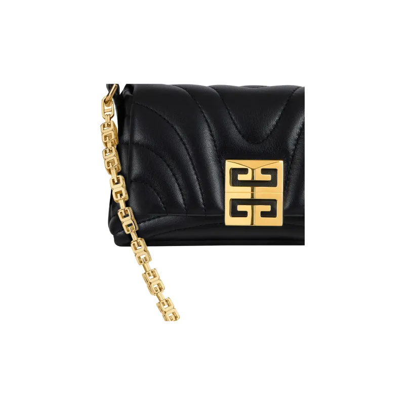 Givenchy 4G Cow Leather Handbag, Shoulder Bag Women's Black-5