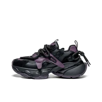Kappa Distressed Dirty Shoes Warm Wear Resistant Slip Resistant Low Top Chunky Sneakers Women's