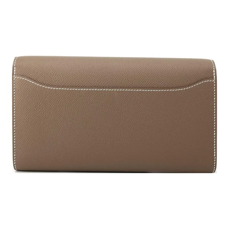 HERMES Constance To Go Epsom Calfskin Wallets Handheld Shoulder Bag Crossbody Bag Women's 18Etoupe Elephant Gray-2