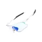 White Frame with Color-Changing Dazzling Blue Coating (Day & Night)