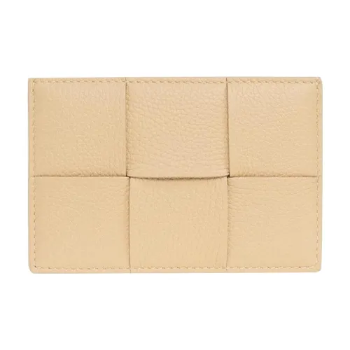 Bottega Veneta CASSETTE Calfskin Card Holder Women's Apricot